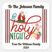 Joyful Christmas Sticker für Heilige Nacht (Vorderseite)