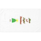 Joyful Christmas Tablecloth Tischdecke (Vorderseite (Horizontal))