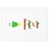 Joyful Christmas Tablecloth Tischdecke (Vorderseite (Horizontal))