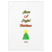 Joyful Christmas Tablecloth Tischdecke (Vorderseite)