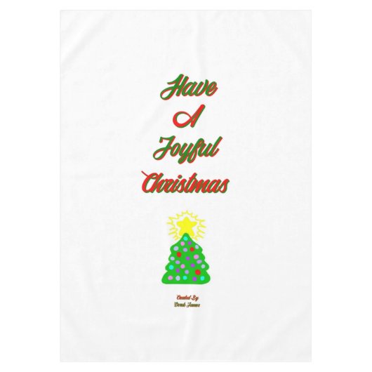 Joyful Christmas Tablecloth Tischdecke (Vorderseite)