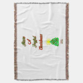 Joyful Christmas Throw Blanket Decke (Vorderseite Vertikal)