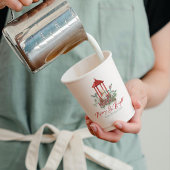 Joyful Christmas Vibe Blume und Lantern Bouquet Pappbecher