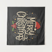 Joyful Christmas Wandteppich (Vorderseite (Horizontal))