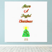 Joyful Christmas Wrapped Canvas Leinwanddruck (Insitu (Holzboden))