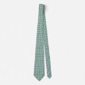 Joyful Classic Green Gingham Kariert Pattern Urlau Krawatte (Vorderseite)