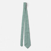 Joyful Classic Green Gingham Kariert Pattern Urlau Krawatte (Rückseite)