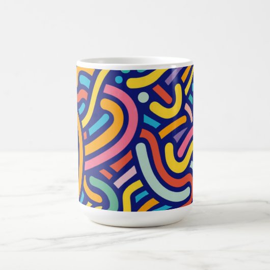 Joyful Color Pattern Mug Kaffeetasse (Mittel)