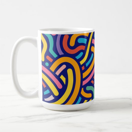 Joyful Color Pattern Mug Kaffeetasse (Links)