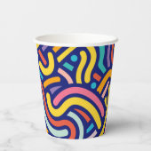 Joyful Color Pattern  Pappbecher (Rückseite)