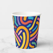 Joyful Color Pattern  Pappbecher (Vorderseite)