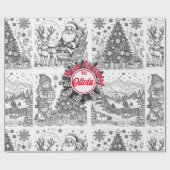 Joyful Colors Christmas Wrap Geschenkpapier (Flach)