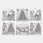 Joyful Colors Christmas Wrap Geschenkpapier Set (Vorderseite 2)