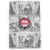 Joyful Colors Christmas Wrap Mittlere Geschenktüte (Vorderseite)