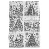 Joyful Colors Christmas Wrap Mittlere Geschenktüte (Rückseite)