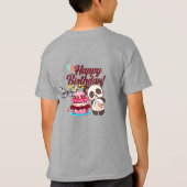 Joyful Confetti Happy Birthday Grueting T-Shirt (Rückseite)