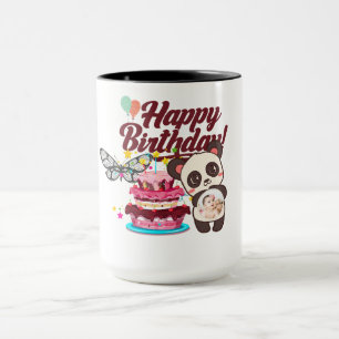 Joyful Confetti Happy Birthday Grueting Tasse