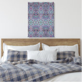Joyful Confetti Mosaic III Stretched Canvas Print Leinwanddruck (Insitu (Schlafzimmer))