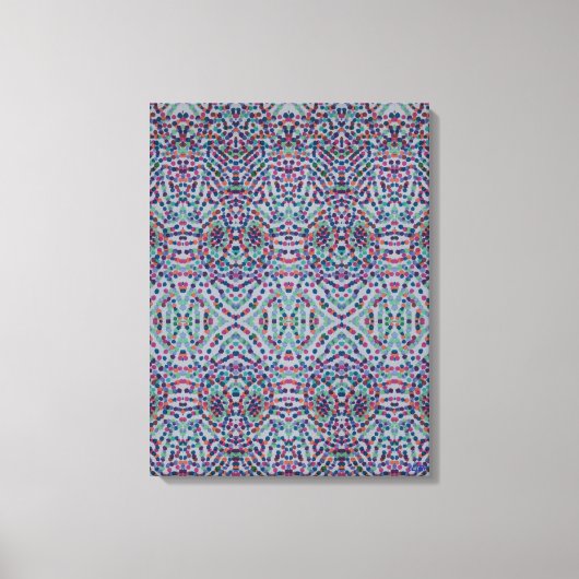 Joyful Confetti Mosaic III Stretched Canvas Print Leinwanddruck (Vorderseite)