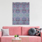 Joyful Confetti Mosaic III Stretched Canvas Print Leinwanddruck (Insitu (Wohnzimmer))