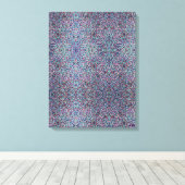 Joyful Confetti Mosaic Stretched Canvas Print Leinwanddruck (Insitu (Holzboden))