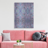 Joyful Confetti Mosaic Stretched Canvas Print Leinwanddruck (Insitu (Wohnzimmer))