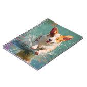 Joyful Corgi Splash Notebook Notizblock (Linke Seite)