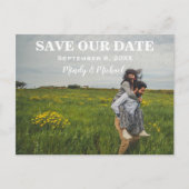 Joyful Couple Wedding Rett Ankündigung Postcard (Vorderseite)