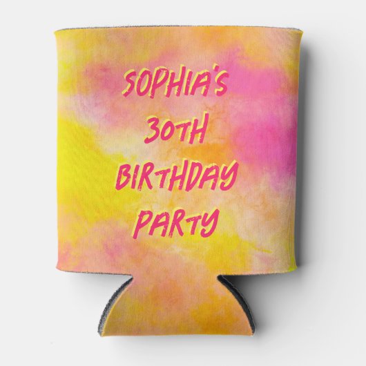 Joyful Custom 30. Geburtstag Foto Dosenkühler (Vorderseite)