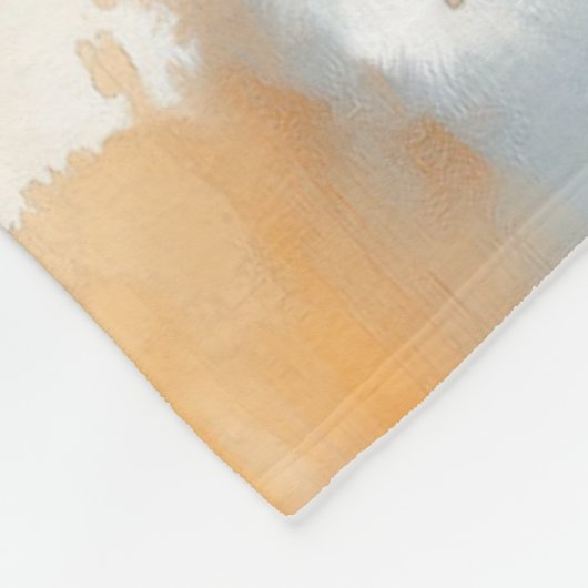 Joyful Dog in Wind Art Print Fleecedecke (Ecke)