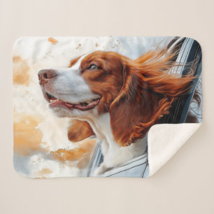 Joyful Dog in Wind Art Print Sherpadecke