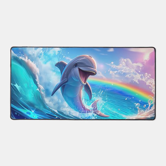 Joyful Dolphin Desk Mat Schreibtischunterlage