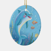 Joyful Dolphin Moments Keramik Ornament (Rechts)