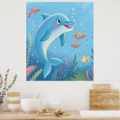 Joyful Dolphin Moments Poster (Küche)