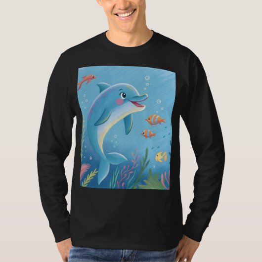 Joyful Dolphin Moments T-Shirt (Vorderseite)