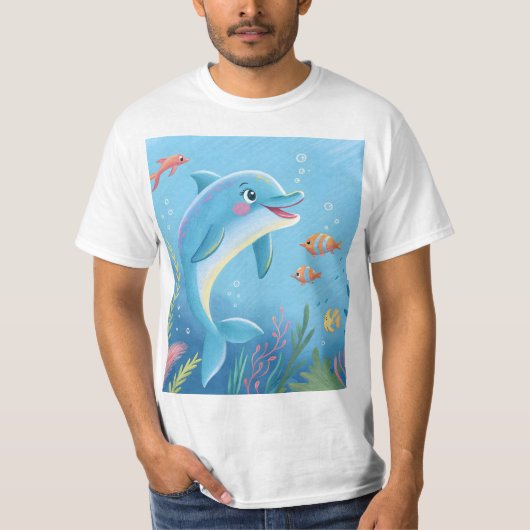 Joyful Dolphin Moments T-Shirt (Vorderseite)