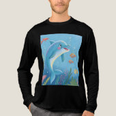 Joyful Dolphin Moments Tri-Blend Shirt (Vorderseite)