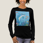 Joyful Dolphin Moments Tri-Blend Shirt (Vorderseite)