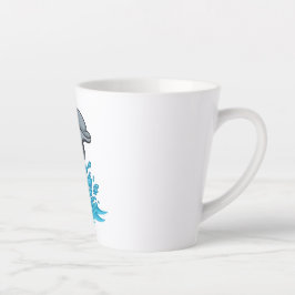 Joyful Dolphin Splash - Latte Mug Milchtasse