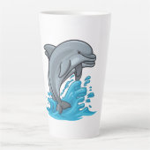 Joyful Dolphin Splash - Mug Milchtasse (Vorderseite)