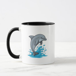 Joyful Dolphin Splash - Mug Tasse