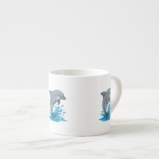 Joyful Dolphin Splash - Specialty Mug Espressotasse (Vorderseite Rechts)