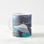 Joyful Dolphin Splash Tasse (Vorderseite Links)