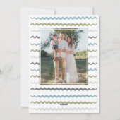 Joyful Double Photo Christmas Feiertagskarte (Rückseite)