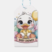 Joyful Duckling Baby Shooter Vielen Dank Geschenkanhänger (Rückseite)