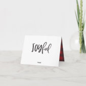 Joyful ein Foto Drehbuch Tartan Familienurlaub (Rückseite)