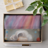 Joyful Elegance: Alte Dame im farbenfrohen Tulle-R Seidenpapier (Geschenk)