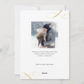 Joyful Elegante Script 2 Fotos Weihnachten (Rückseite)