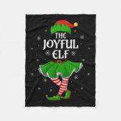 Joyful Elf Christmas Family Girls Women Elf Squad Fleecedecke (Vorderseite)