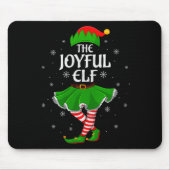 Joyful Elf Christmas Family Girls Women Elf Squad Mousepad (Vorne)